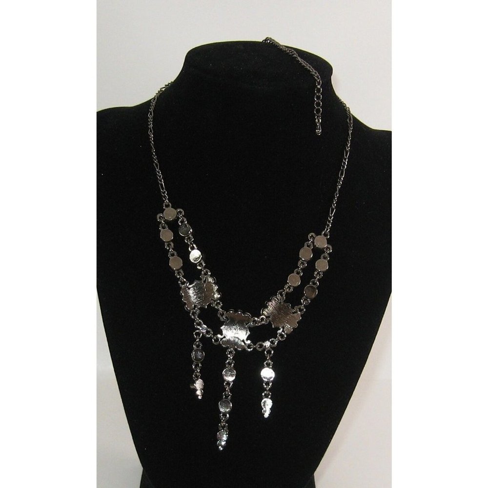 Waterfall Rhinestone Necklace - Picture 3 of 5